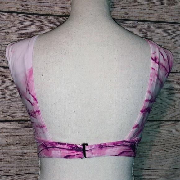 CALIA By Carrie Underwood Wide Strap Tie-dye Pink Long Line Bikini Size XS - Picture 4 of 15